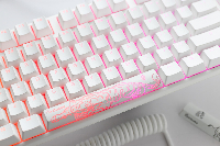 Геймърскa механична клавиатура Ducky One 3 Pure White TKL Hotswap Cherry MX Clear RGB PBT Keycaps