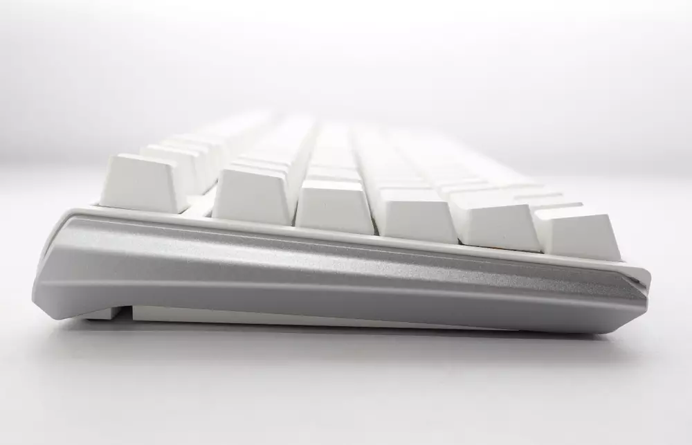 Teclado mecánico para juegos Ducky One 3 Pure White TKL Hotswap Cherry MX Clear RGB PBT Keycaps