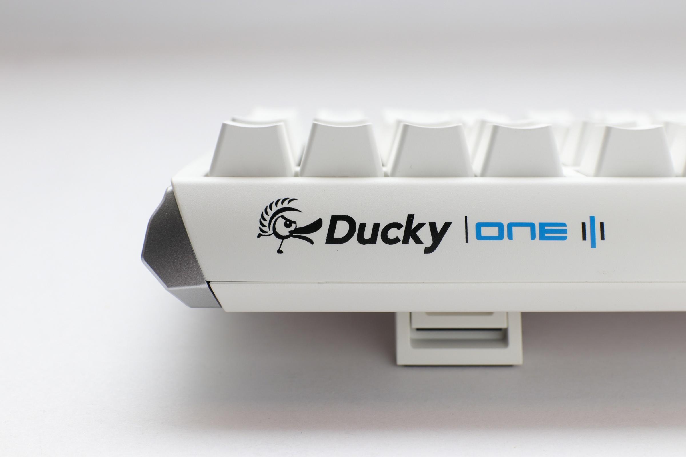 Teclado mecánico para juegos Ducky One 3 Pure White TKL Hotswap Cherry MX Clear RGB PBT Keycaps