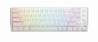 Геймърскa механична клавиатура Ducky One 3 Pure White SF 65 Hotswap Cherry Mx Silent Red RGB PBT Keycaps