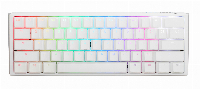 Геймърскa механична клавиатура Ducky One 3 Pure White Mini 60 Hotswap Cherry Mx Clear RGB PBT Keycaps