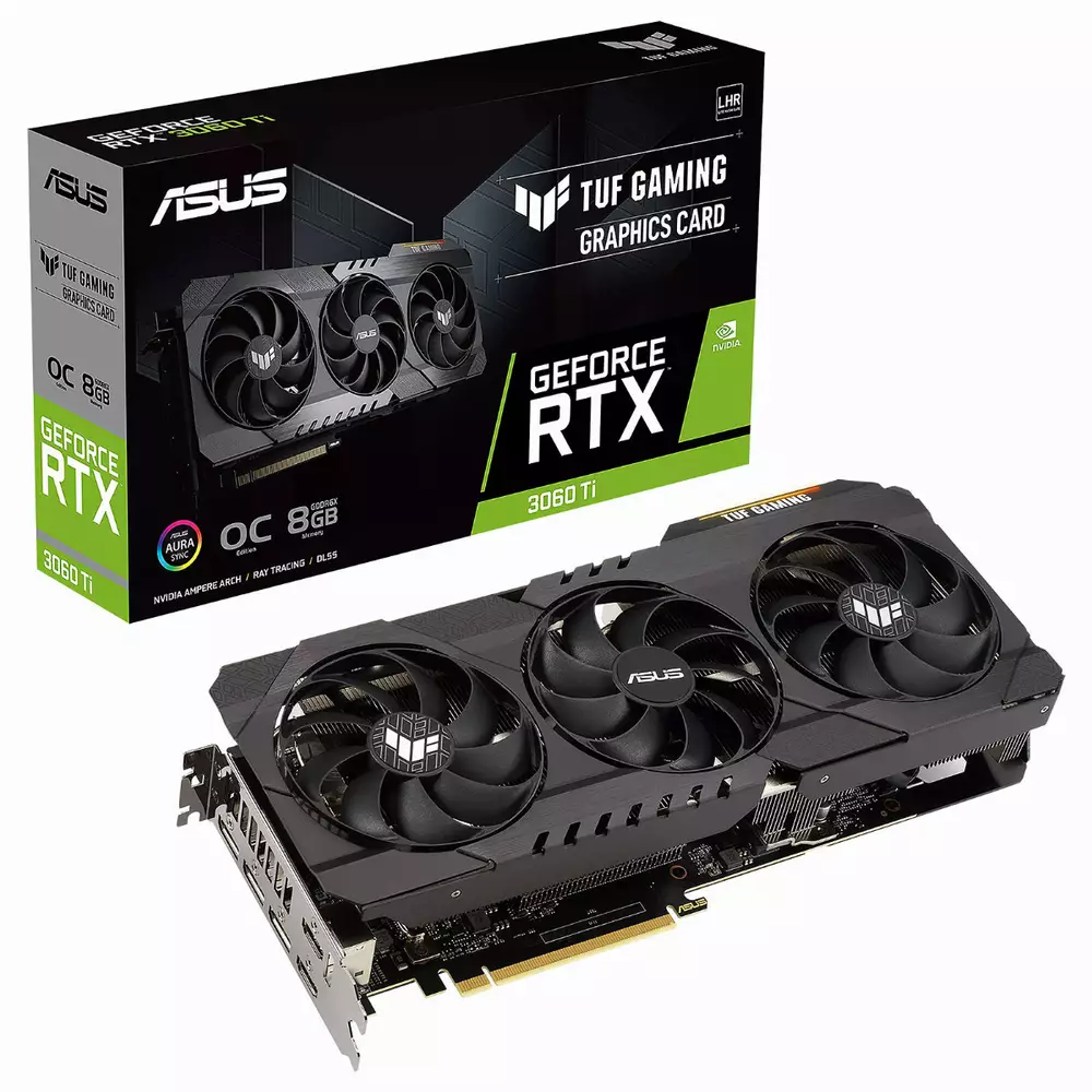 Видео карта ASUS TUF Gaming RTX 3060 Ti OC Edition 8G GDDR6X 