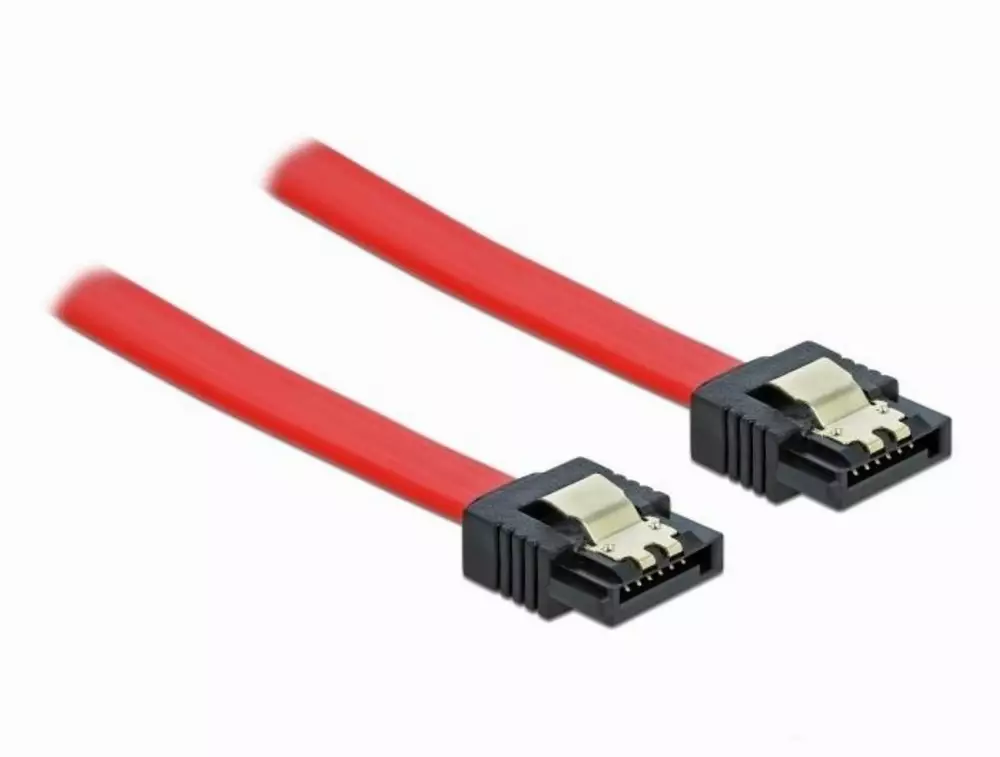 SATA III DeLock Schnittstellenkabel, gerade Stecker, 30 cm.