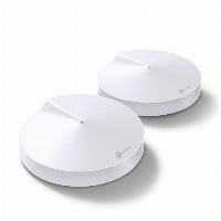 Безжичен рутер TP-Link Deco M5, AC1300, 2.4/5 GHz, 400 -  867 Mbps, Gigabit, (2-pack)