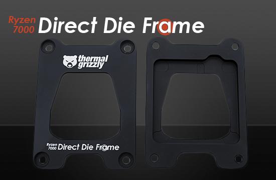 Монтажна рамка Thermal Grizzly Ryzen 7000 Direct Die Frame TG-DDF-R7000-R, Алуминий, Черен
