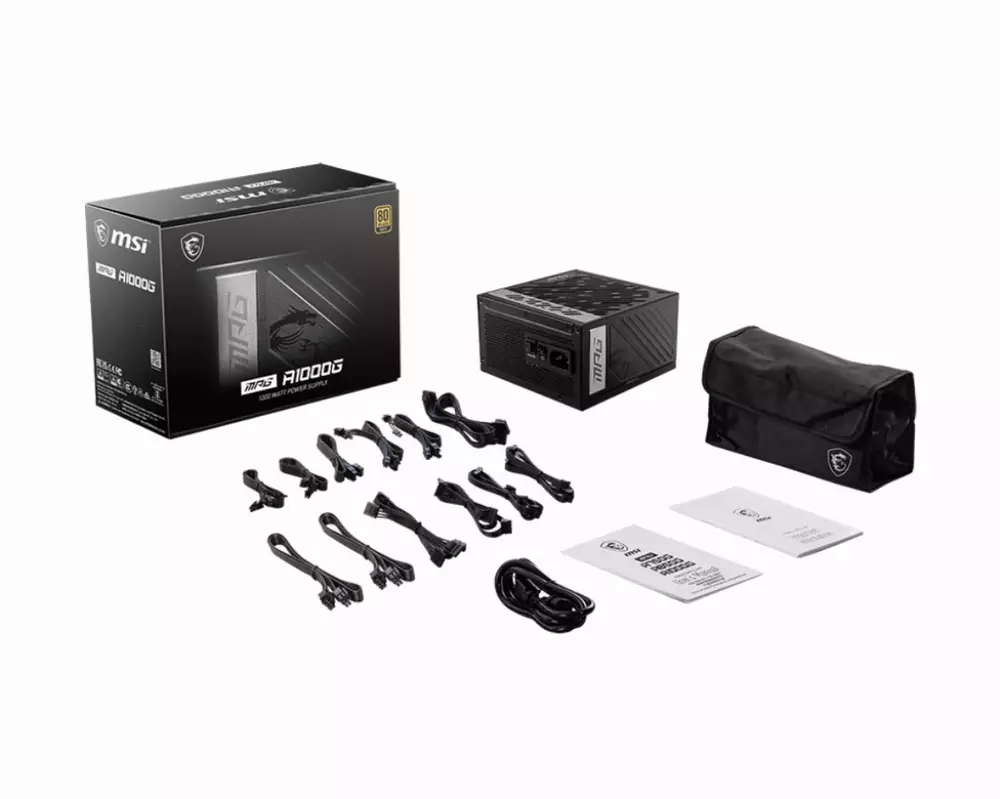 Захранване MSI MPG A1000G (1000W) 80 Plus Gold PSU