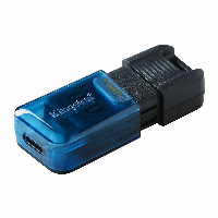 USB памет KINGSTON DataTraveler 80M, 128GB, USB-C 3.2 Gen 1, Черен/Син
