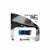 USB памет KINGSTON DataTraveler 80M, 128GB, USB-C 3.2 Gen 1, Черен/Син