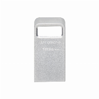 USB памет KINGSTON DataTraveler Micro, 128GB, USB-A 3.2 Gen 1, Сребрист
