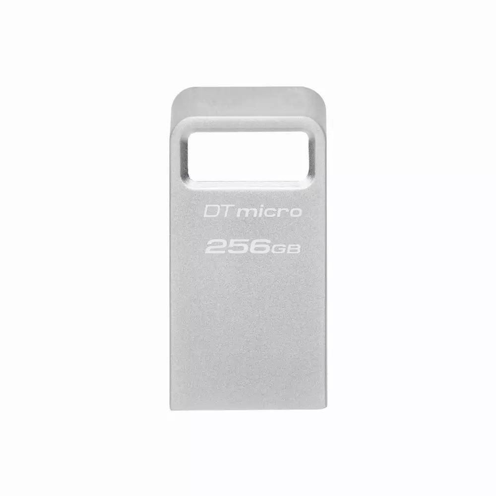 USB памет KINGSTON DataTraveler Micro, 256GB, USB-A 3.2 Gen 1, Сребрист