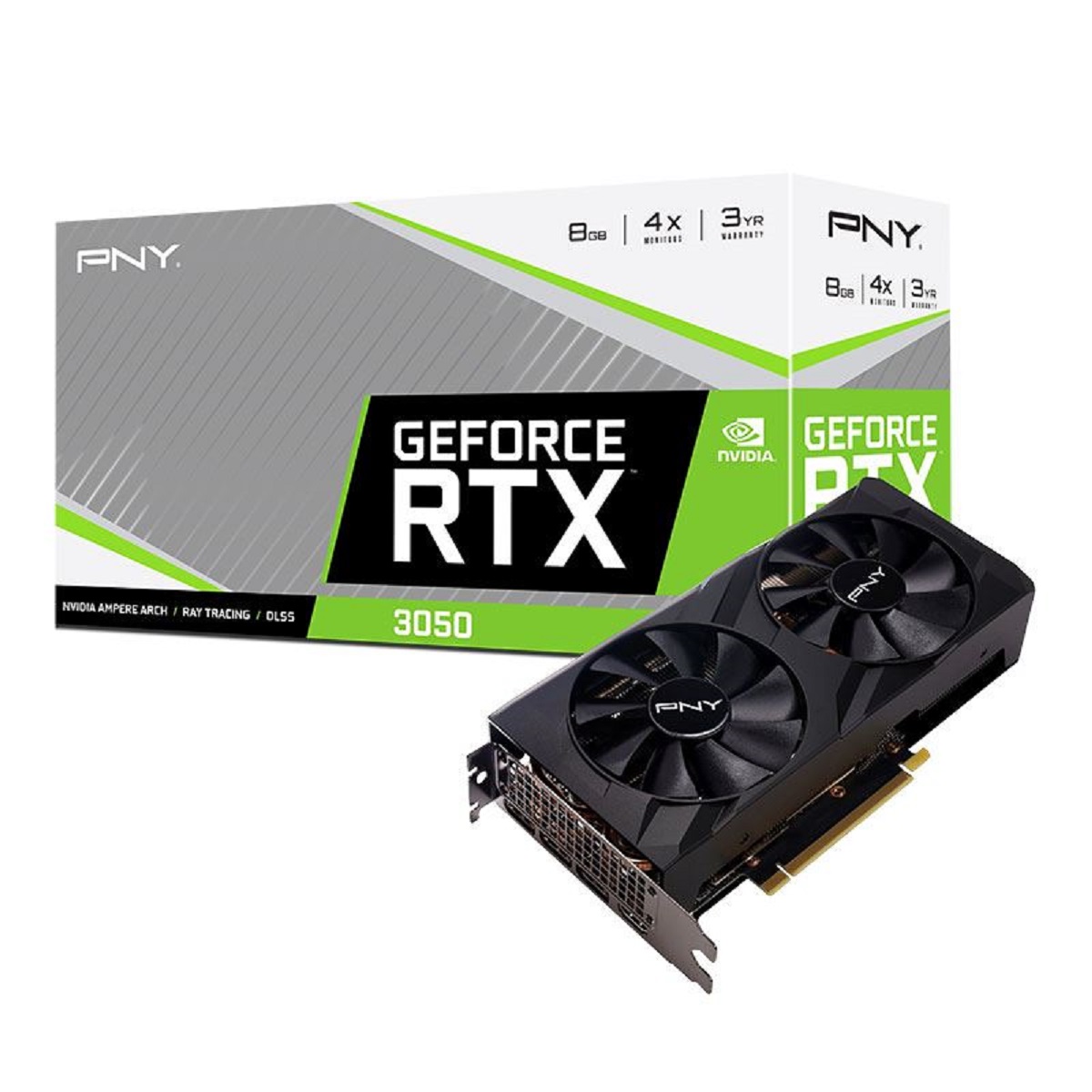Видео карта PNY GeForce RTX 3050 VERTO Dual fan 8GB GDDR6