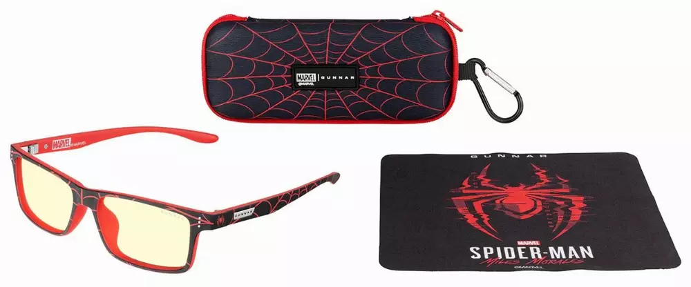 Children's computer glasses GUNNAR Cruz, Spider-Man Miles Morales Edition, Amber
