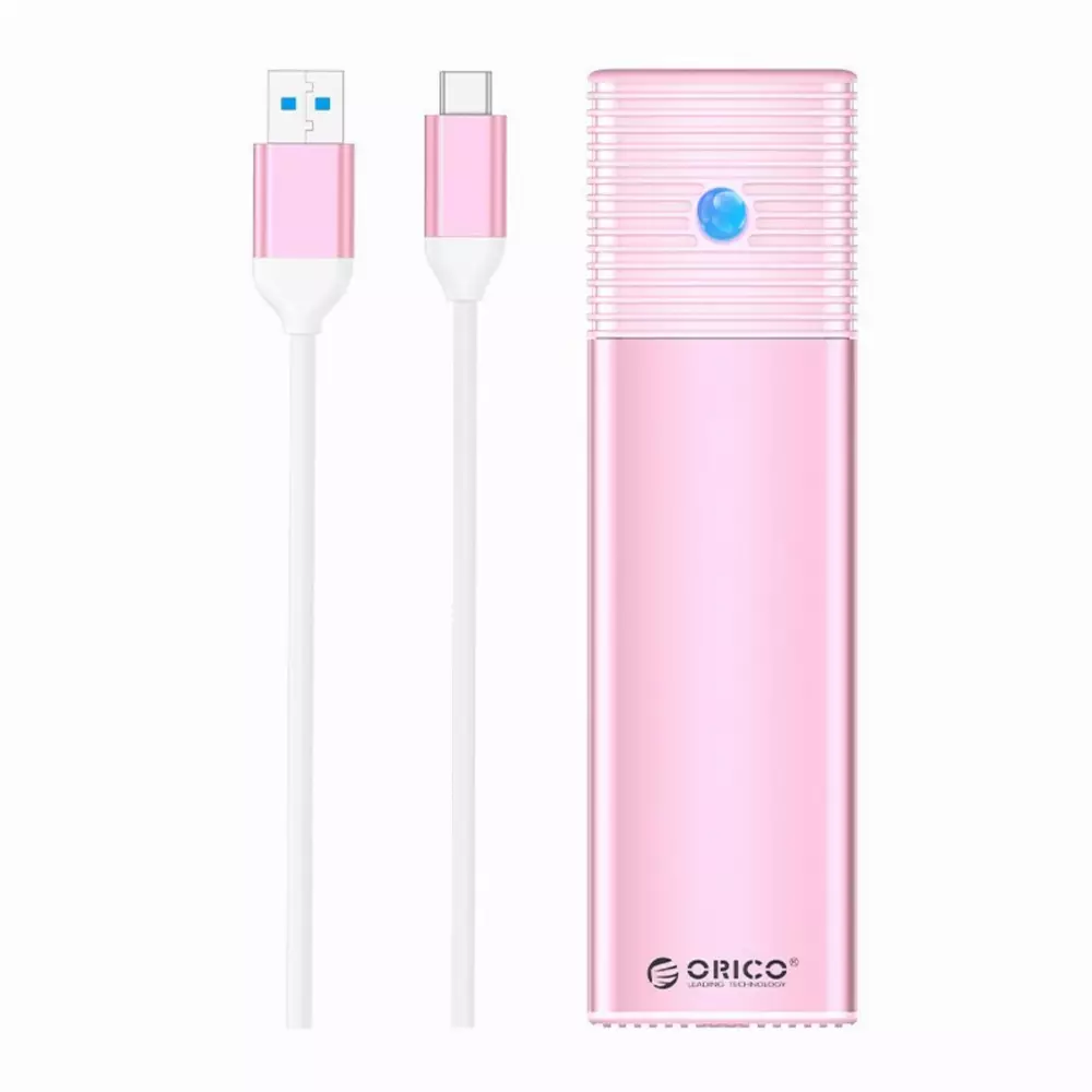 Orico външна кутия за диск Storage - Case - M.2 NGFF SATA M/B key Pink - PWM2