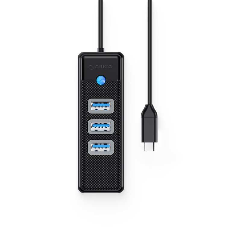 Orico хъб HUB USB3.1 3 port + LAN 1000M - PW3UR-C3-015-BK