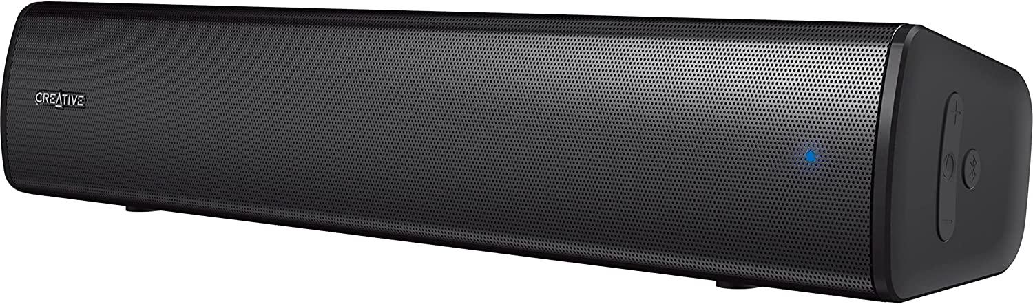 Bluetooth Soundbar Creative STAGE AIR V2, 2.0, USB-C, Aux-in, 10W, Черен