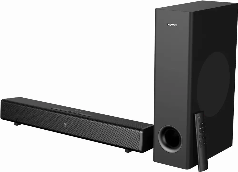 Lautsprechersystem Creative 360, 2.1 + Subwoofer, Bluetooth 5.0, Dolby Atmos, HDMI 2.0, ARC, Schwarz