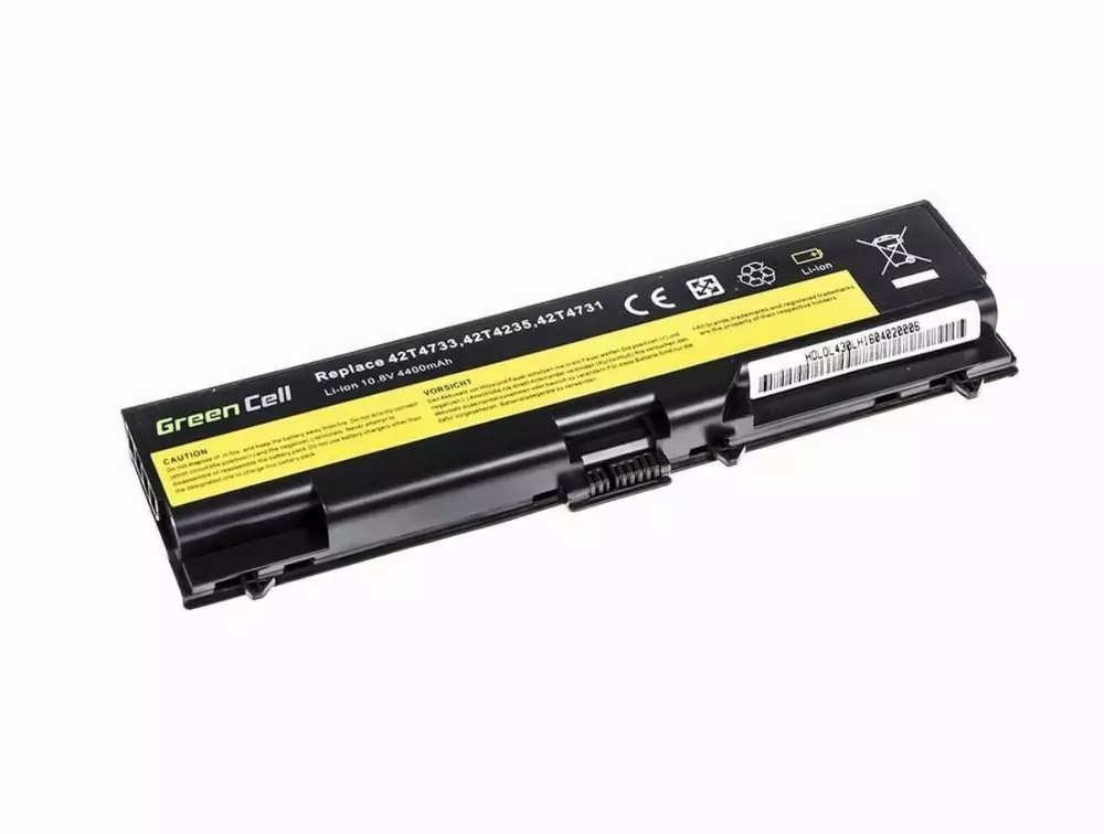 Батерия  за лаптоп IBM Lenovo ThinkPad L430 L530 T430 T530 W530 42T4790 10.8V 4400mAh GREEN CELL