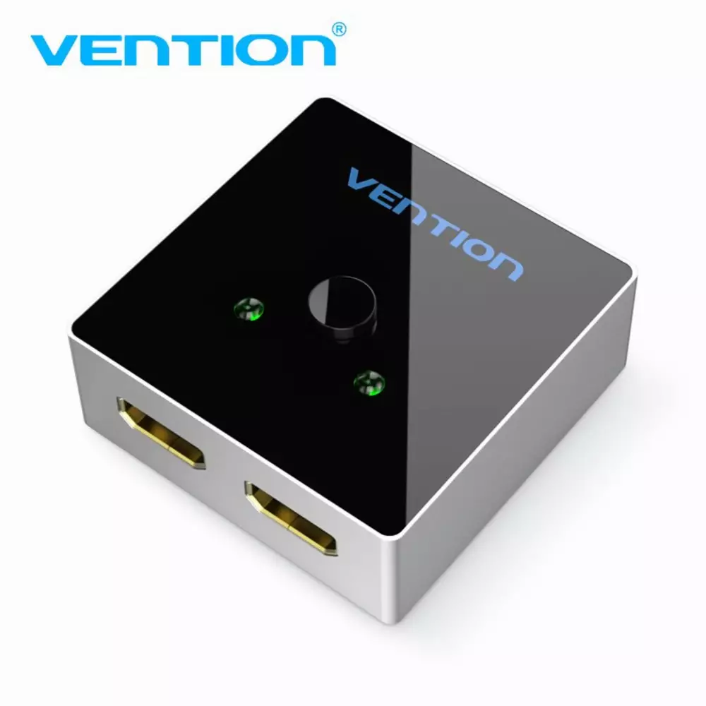 Vention Divisor conmutador HDMI 2.0 Switcher/Splitter 2-Port Bi-Direction - Aluminio Gris - AFLH0