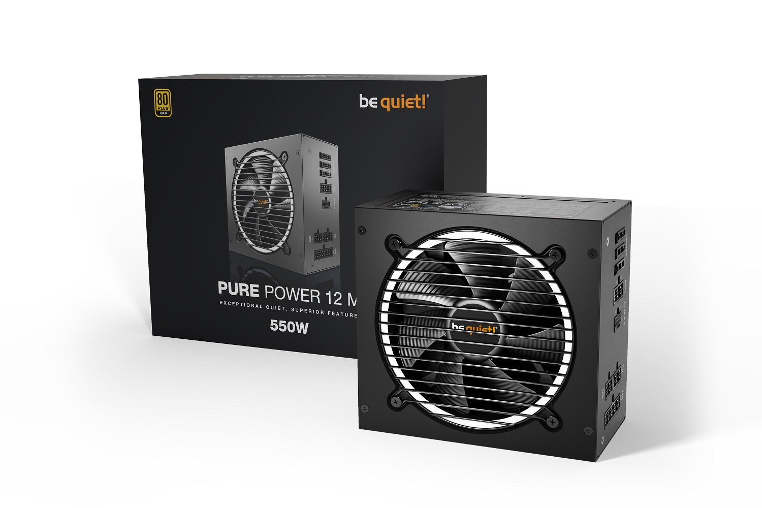 Захранване Be Quiet! PURE POWER 12 M 550W 80 Plus Gold, ATX 3.0, PCIe 5.0 - BN341