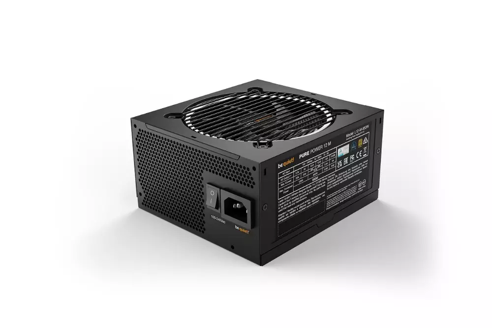 Захранване Be Quiet! PURE POWER 12 M 850W 80 Plus Gold, ATX 3.0, PCIe 5.0 - BN344