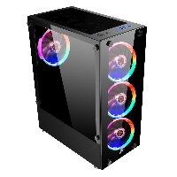 Кутия 1stPlayer Fire Dancing V2-A RGB ATX Case 4 fans included