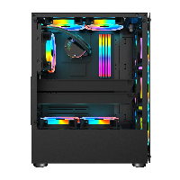 Кутия 1stPlayer Fire Dancing V2-A RGB ATX Case 4 fans included