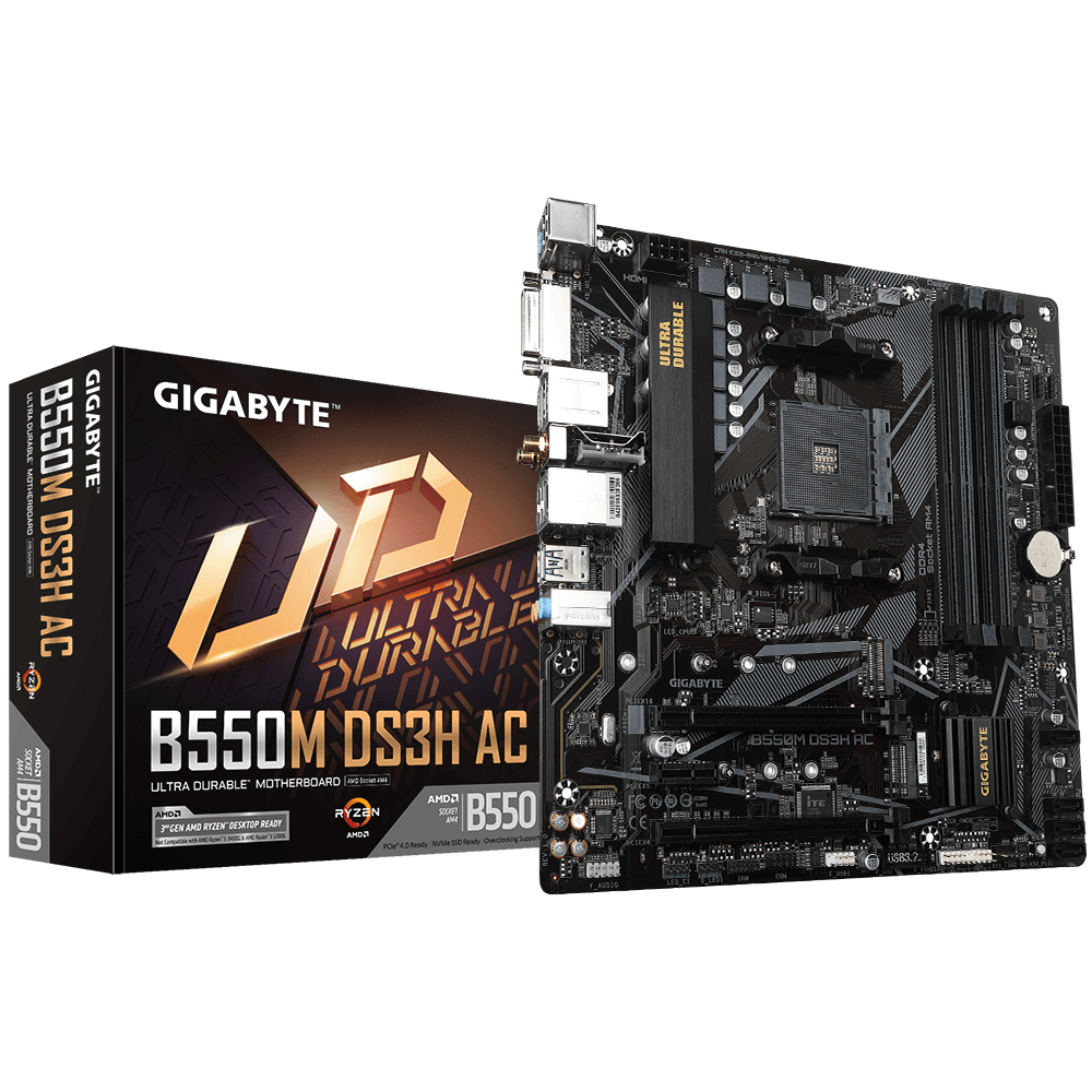 Дънна платка Gigabyte B550M DS3H AC AM4
