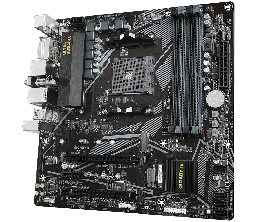 Дънна платка Gigabyte B550M DS3H AC AM4