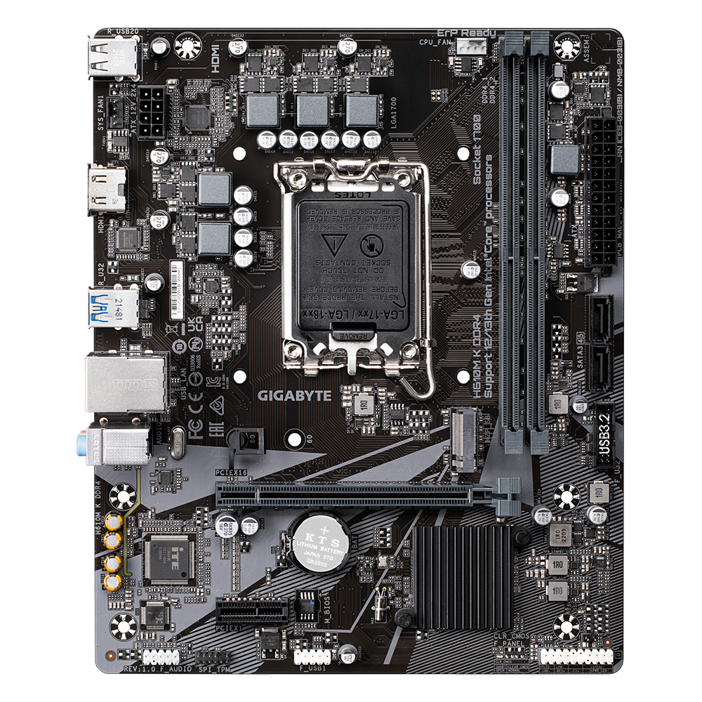 Дънна платка Gigabyte H610M-K LGA1700 DDR4 mATX