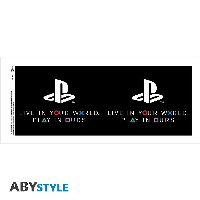Чаша ABYSTYLE PLAYSTATION, World, Порцелан, Бяла
