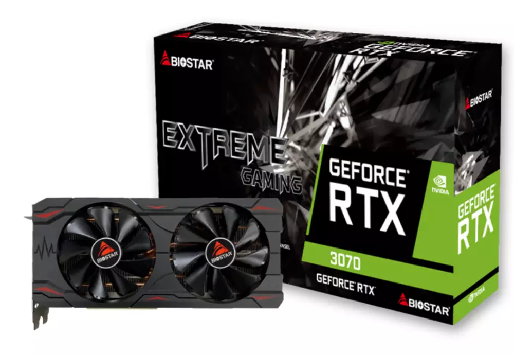 Видео карта Biostar GeForce RTX 3070 Extreme Gaming 8GB GDDR6