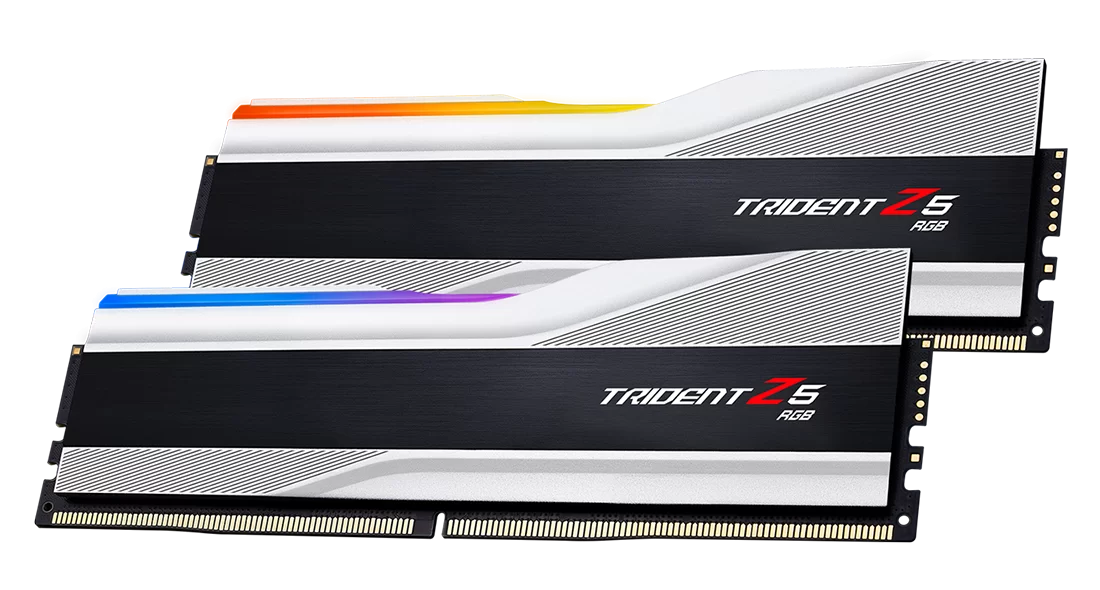 Памет G.SKILL Trident Z5 RGB White 64GB (2x32GB) DDR5 6400MHz CL32 - F5-6400J3239G32GX2-TZ5RS