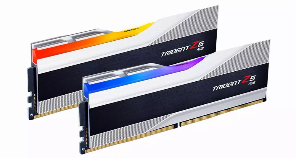 Памет G.SKILL Trident Z5 RGB White 64GB (2x32GB) DDR5 6400MHz CL32 - F5-6400J3239G32GX2-TZ5RS