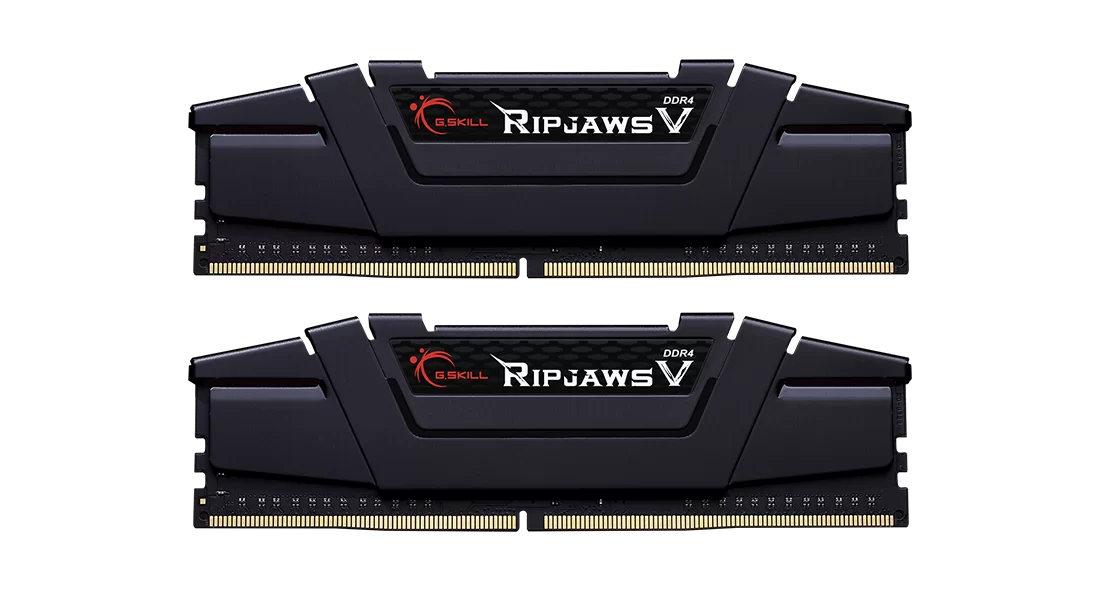 Памет G.SKILL Ripjaws V Black 32GB (2x16GB) DDR4 4000MHz CL18 - F4-4000C18D-32GVK