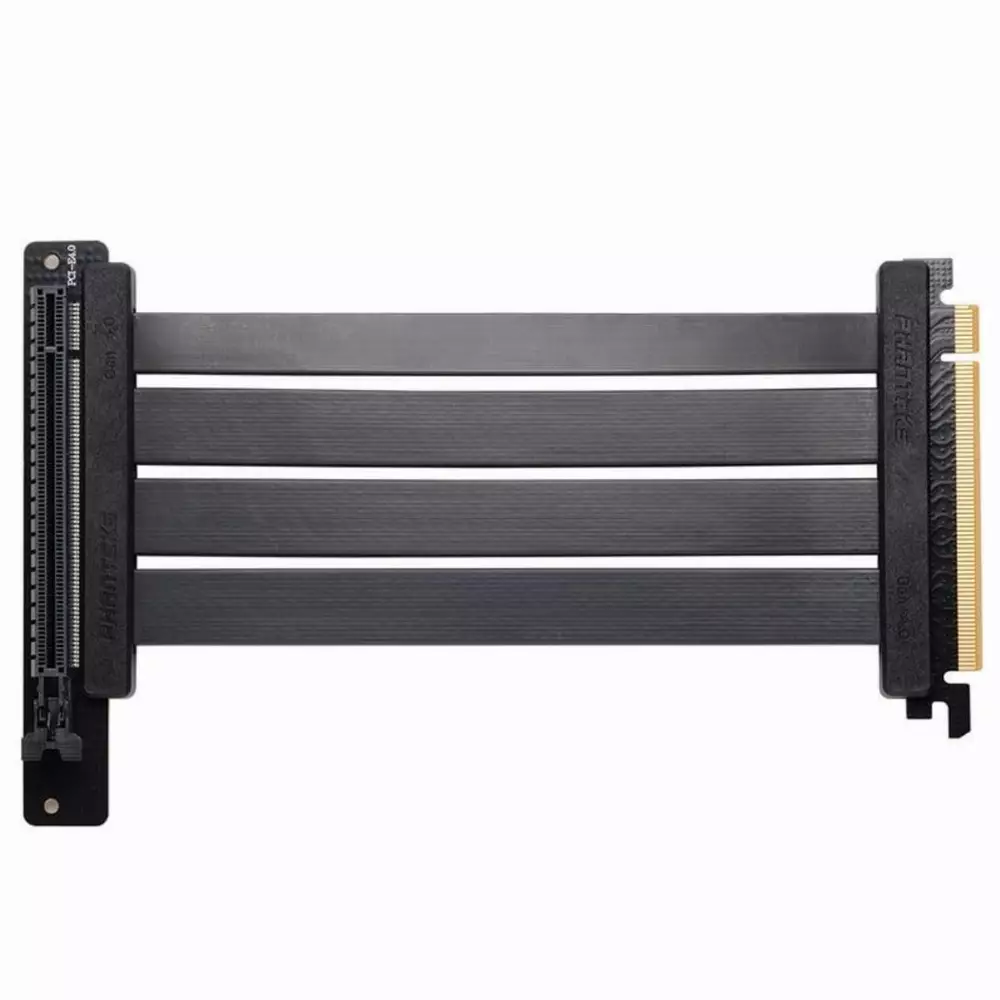 Кабел за вертикален монтаж за видео карта Phanteks Riser Cable 220mm, 90 градуса PCI-E x16 4.0