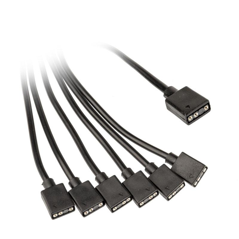 Кабел Kolink 1-6 сплтиер ARGB 3 Pin 5V, 30 cm