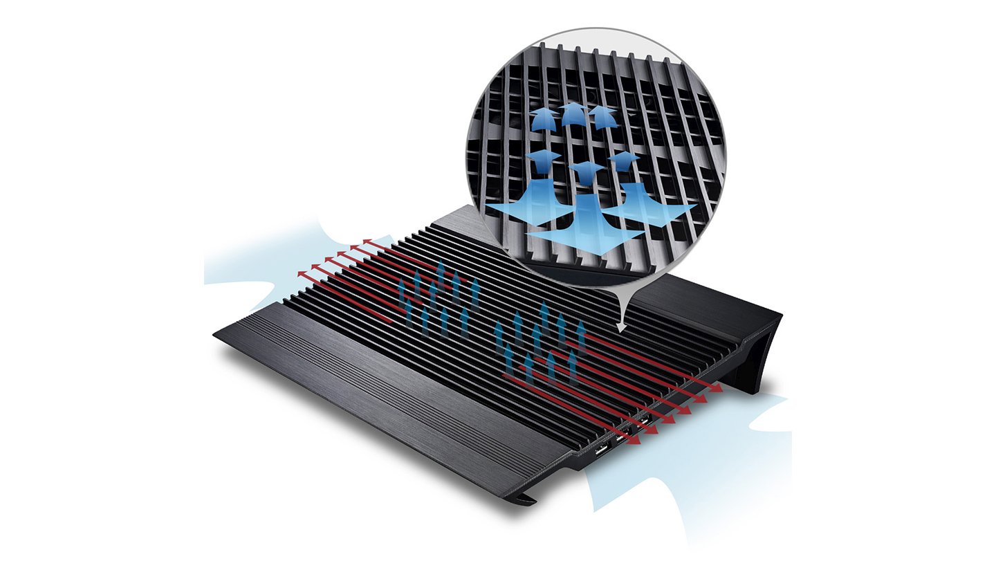 Охлаждане за лаптоп DeepCool Notebook Cooler N8 17" - Aluminium - Black
