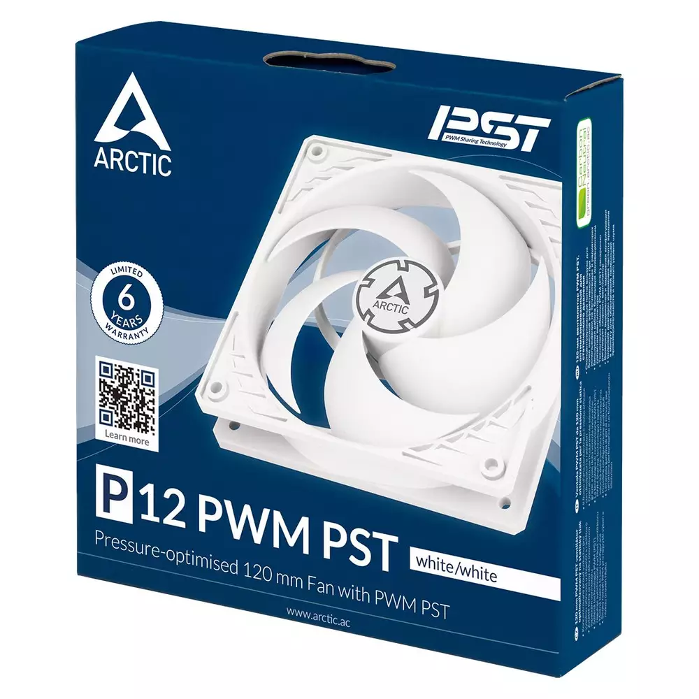 Вентилатор Arctic P12 PST PWM 120 mm White - ACFAN00132A
