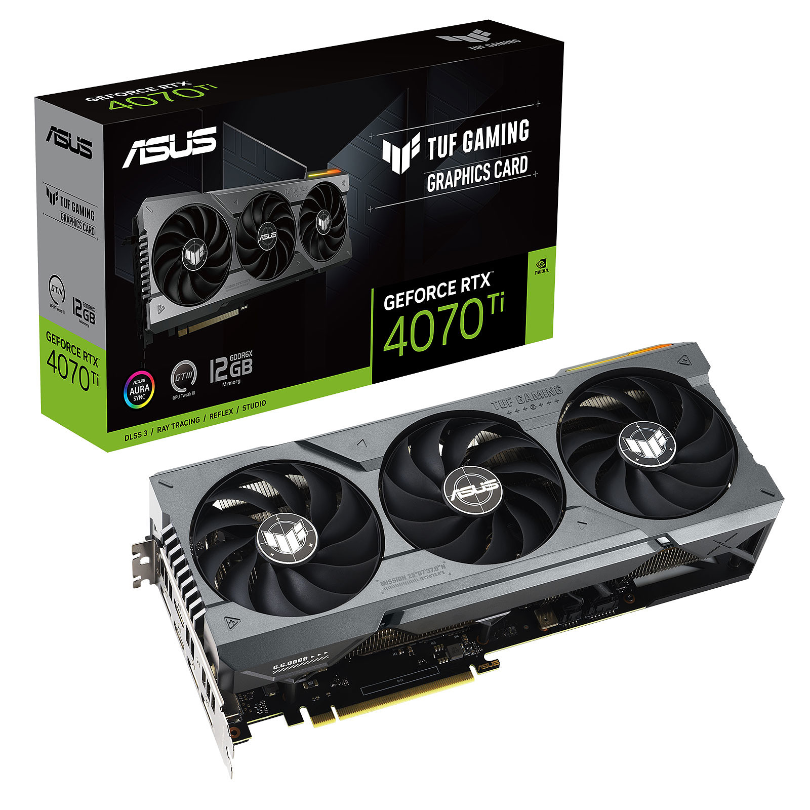Видео карта ASUS TUF Gaming GeForce RTX 4070 Ti 12GB GDDR6X 