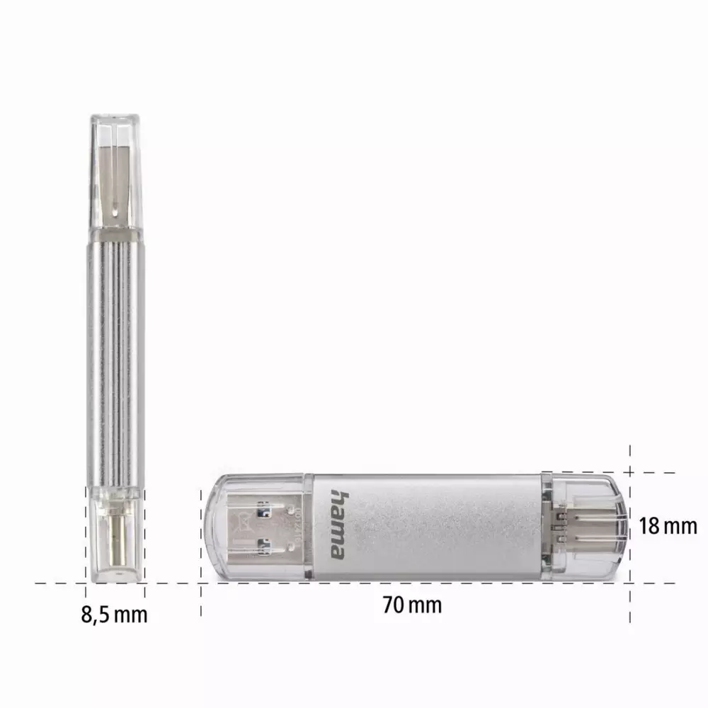 HAMA Флаш памет "C-Laeta" Тип USB-C 128 GB USB 3.1/USB 3.0, 40Mb/s,