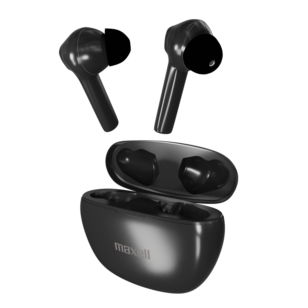 Bluetooth ακουστικά-σφήνες με θήκη φόρτισης MAXELL Dynamic, True Wireless, μαύρο
