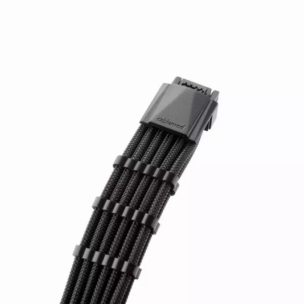 Оплетен кабел CableMod PRO ModMesh 12VHPWR към 3x8Pin PCIe кабел - 45cm Black
