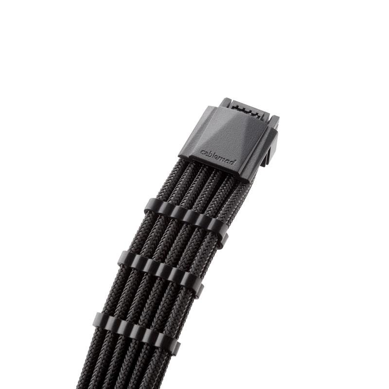 Оплетен кабел CableMod PRO ModMesh 12VHPWR към 3x8Pin PCIe кабел - 45cm Black