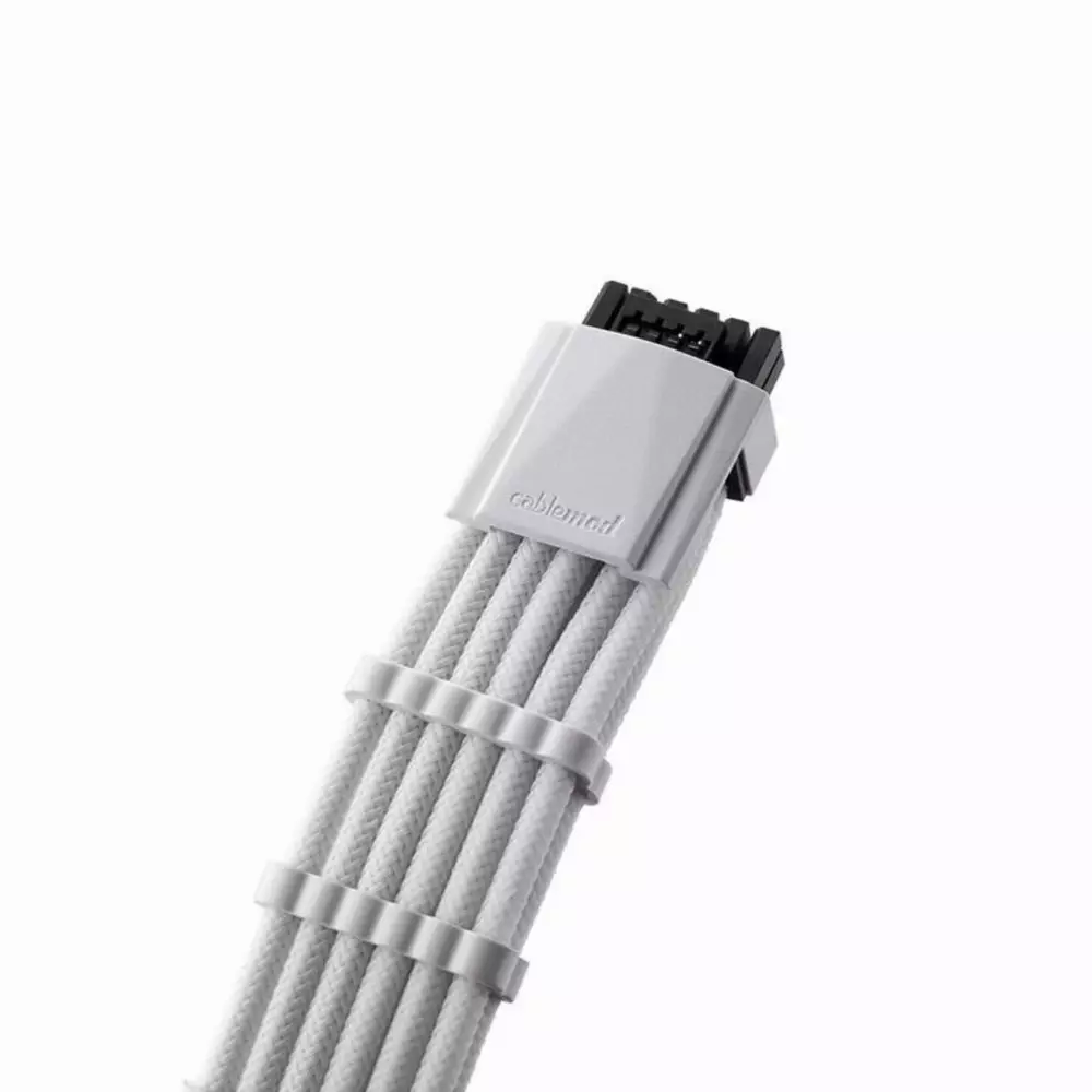 Оплетен кабел CableMod PRO ModMesh RT-Series 12VHPWR към 3x8Pin PCI-E кабел 60cm White