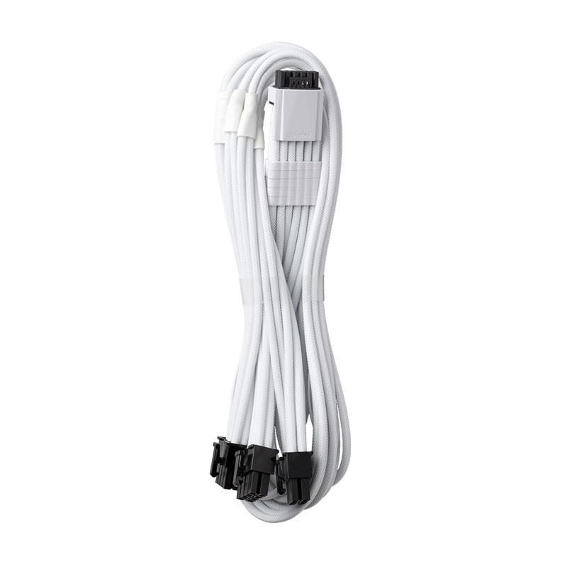 Оплетен кабел CableMod PRO ModMesh RT-Series 12VHPWR към 3x8Pin PCI-E кабел 60cm White