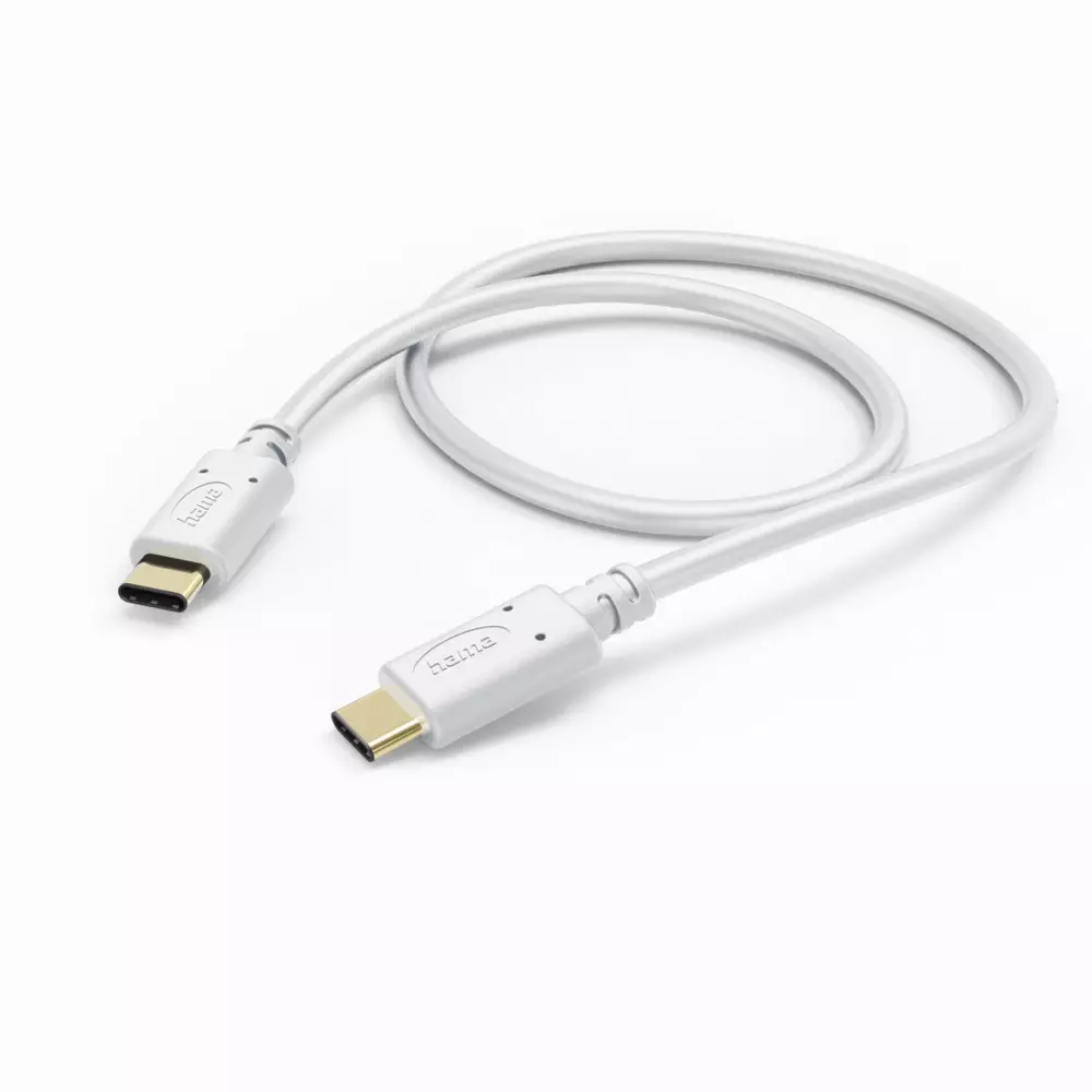 HAMA Cablu de încărcare, USB-C - USB-C, 1,5 m, alb