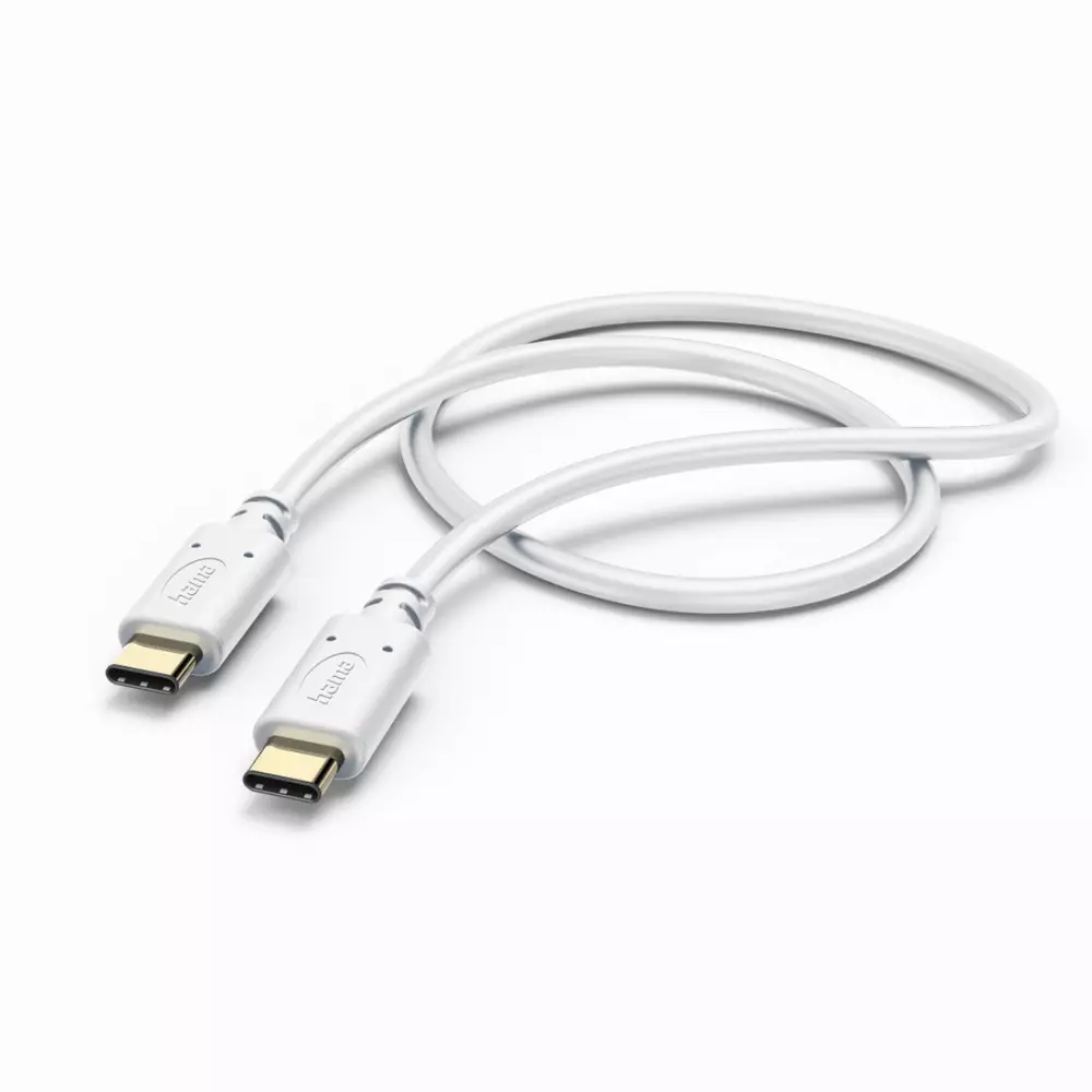 HAMA Кабель для зарядки, USB-C - USB-C, 1,5 м, белый