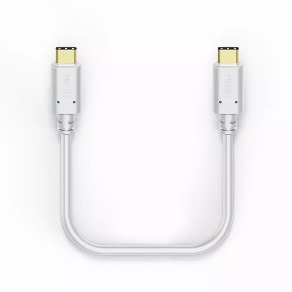 HAMA Кабель для зарядки, USB-C - USB-C, 1,5 м, белый