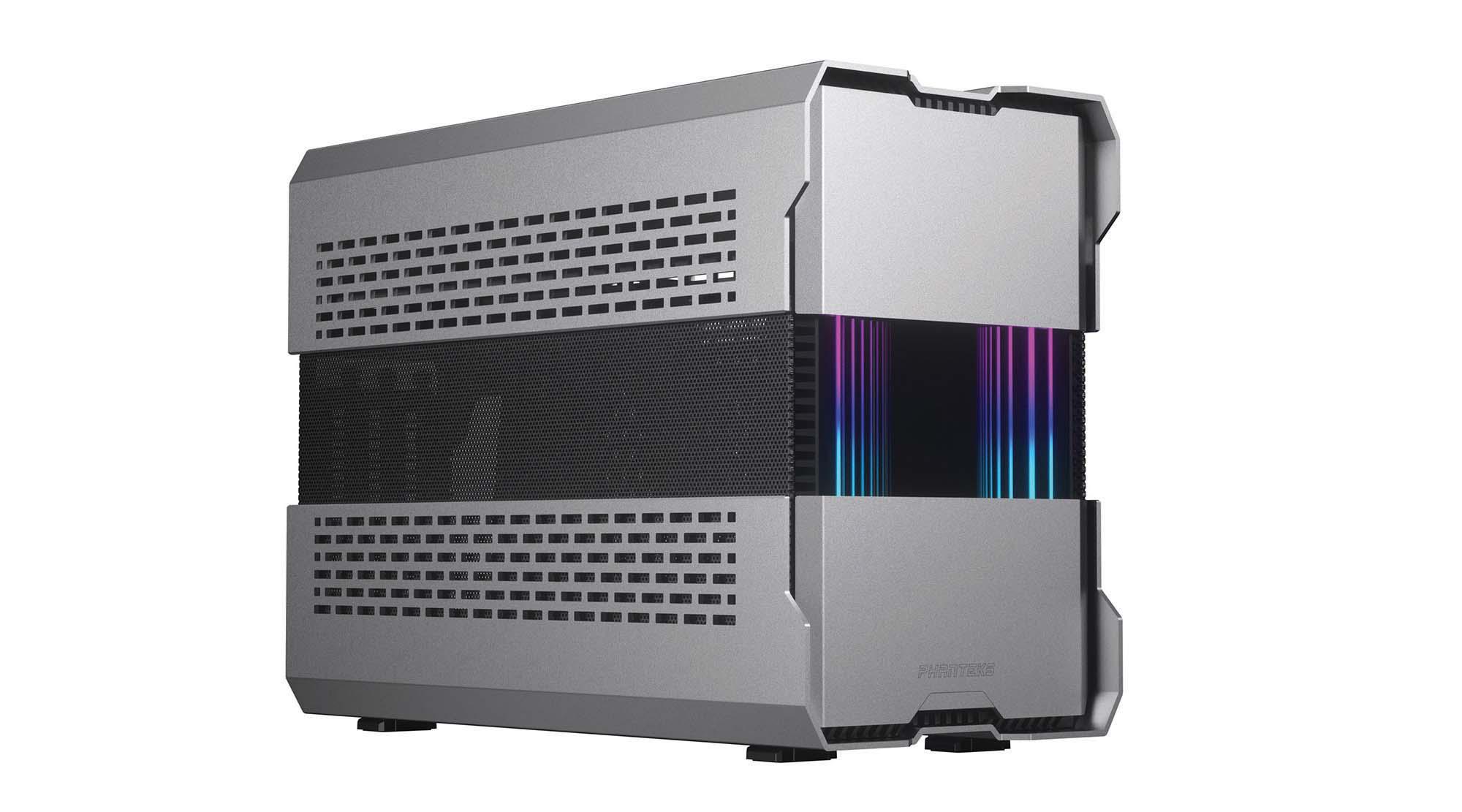 Кутия Phanteks Evolv Shift XT TG ARGB ITX-Tower Galaxy Silver