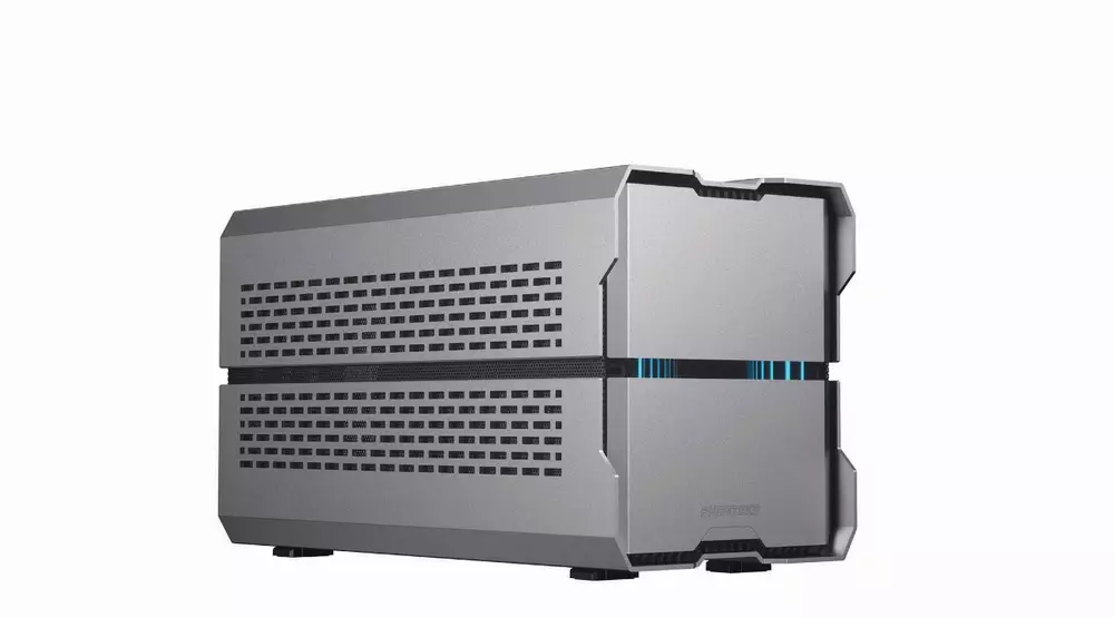 Кутия Phanteks Evolv Shift XT TG ARGB ITX-Tower Galaxy Silver